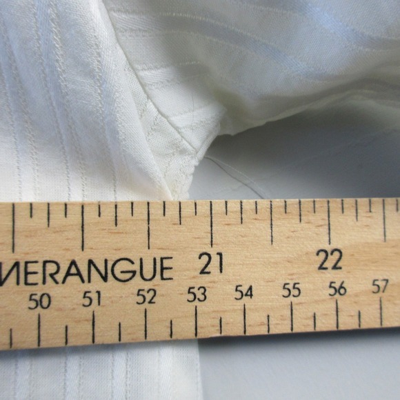 Celestine Pajama Set Women White Striped 100% Cotton Lace Trim Lounge Vtg 252 - Picture 12 of 16